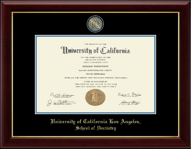 University of California Los Angeles diploma frame - Masterpiece Medallion Diploma Frame in Gallery