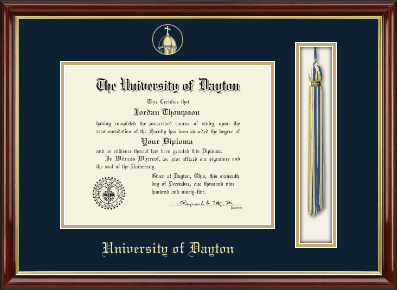 University of Dayton diploma frame - Tassel & Cord Diploma Frame in Southport Gold