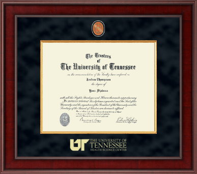 The University of Tennessee Health Science Center Memphis diploma frame - Presidential Masterpiece Diploma Frame in Jefferson