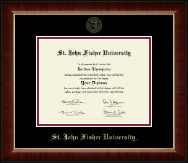 St. John Fisher University diploma frame - Gold Embossed Diploma Frame in Murano