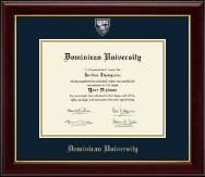 Dominican University diploma frame - Masterpiece Medallion Diploma Frame in Gallery