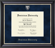 Dominican University diploma frame - Regal Edition Diploma Frame in Noir