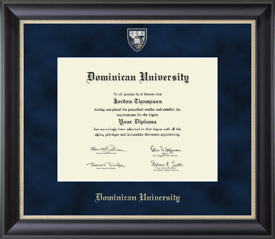 Dominican University diploma frame - Regal Edition Diploma Frame in Noir