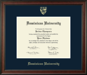 Dominican University diploma frame - Gold Embossed Diploma Frame in Studio