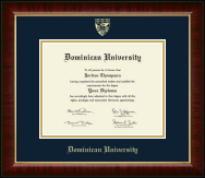 Dominican University diploma frame - Gold Embossed Diploma Frame in Murano