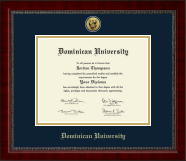 Dominican University diploma frame - Gold Engraved Medallion Diploma Frame in Sutton