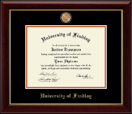 The University of Findlay diploma frame - Masterpiece Medallion Diploma Frame in Gallery