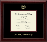 Mt. San Antonio College diploma frame - Gold Embossed Diploma Frame in Gallery