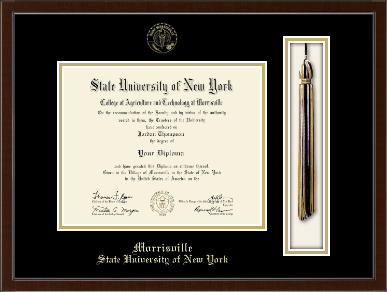 SUNY Morrisville diploma frame - Tassel & Cord Diploma Frame in Delta