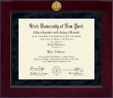 SUNY Morrisville diploma frame - Millennium Gold Engraved Diploma Frame in Cordova