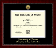 University of Denver diploma frame - Gold Engraved Medallion Diploma Frame in Sutton