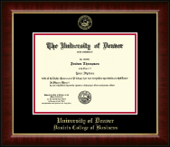 University of Denver diploma frame - Gold Embossed Diploma Frame in Murano