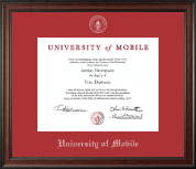 University of Mobile diploma frame - Silver Embossed Diploma Frame in Studio
