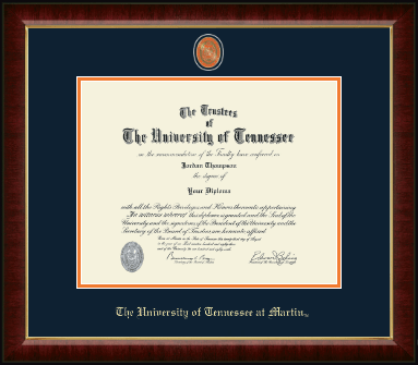 The University of Tennessee Martin diploma frame - Masterpiece Medallion Diploma Frame in Murano