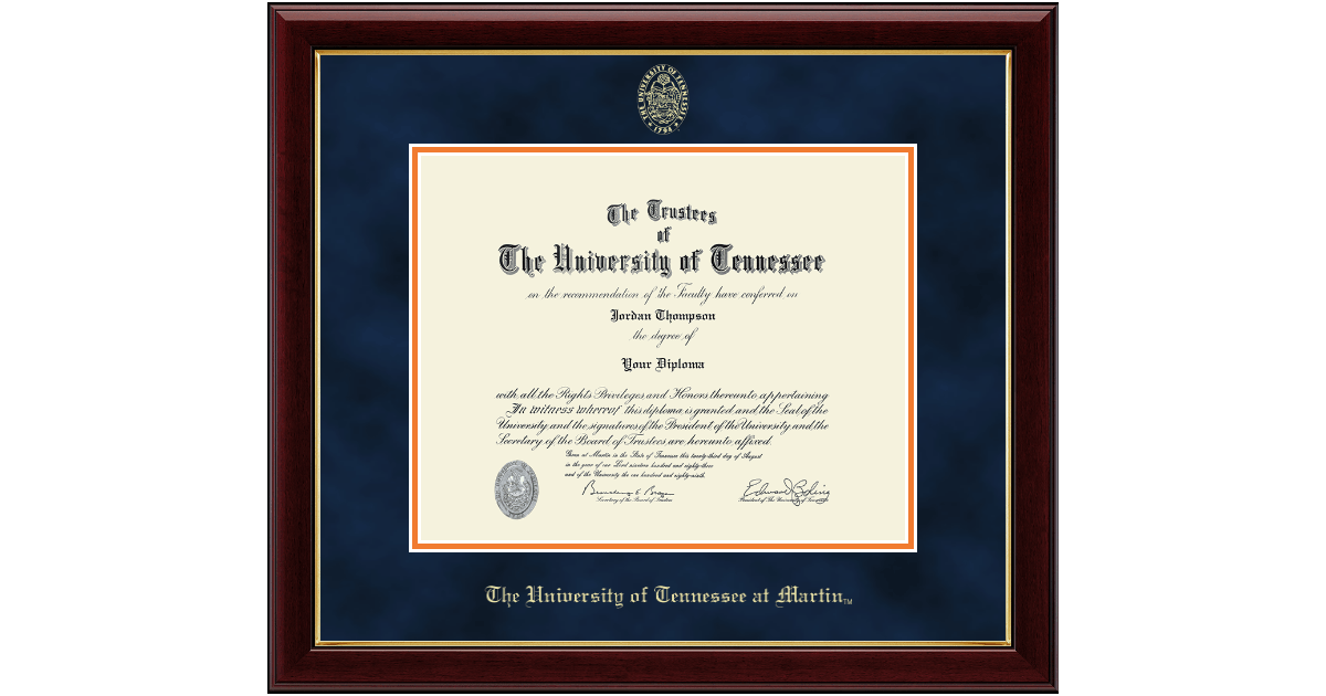Gold Embossed Diploma Frame in Gallery The University of Tennessee