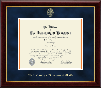 The University of Tennessee Martin diploma frame - Gold Embossed Diploma Frame in Gallery