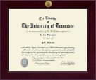 The University of Tennessee Martin diploma frame - Century Gold Engraved Diploma Frame in Cordova