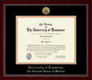 The University of Tennessee Knoxville diploma frame - Gold Engraved Medallion Diploma Frame in Sutton