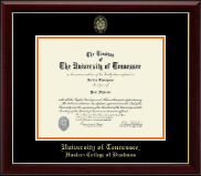 The University of Tennessee Knoxville diploma frame - Gold Embossed Diploma Frame in Gallery