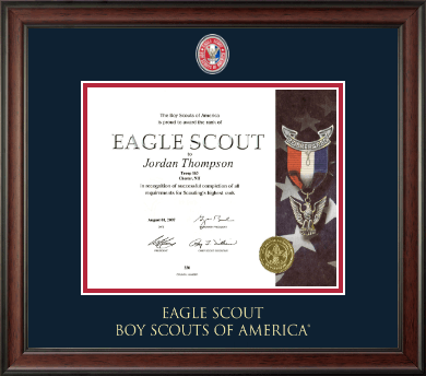 Scouting America diploma frame - Masterpiece Medallion Diploma Frame in Studio