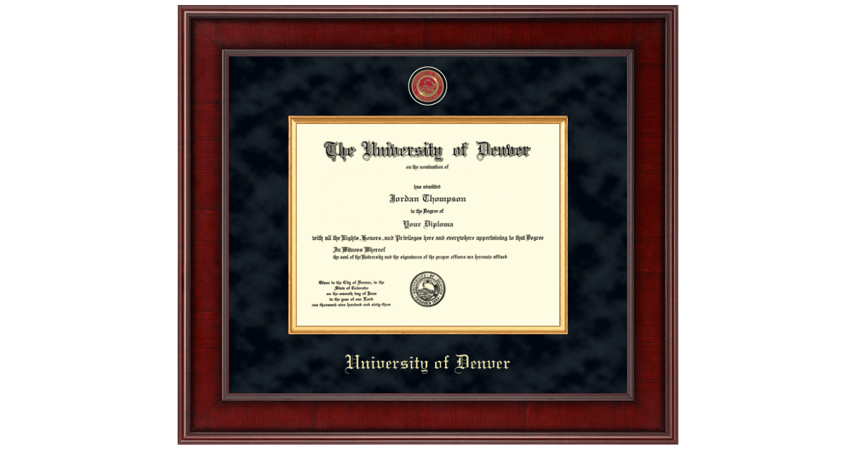 Presidential Masterpiece Diploma Frame in Jefferson University of