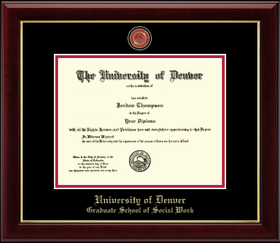 University of Denver diploma frame - Masterpiece Medallion Diploma Frame in Gallery