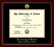 University of Denver diploma frame - Gold Engraved Medallion Diploma Frame in Sutton