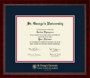 St. George's University diploma frame - Gold Embossed Diploma Frame in Sutton