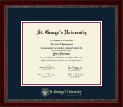 St. George's University diploma frame - Gold Embossed Diploma Frame in Sutton