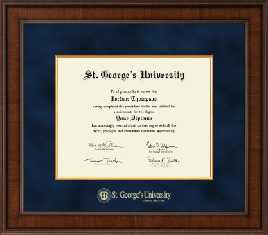 St. George's University diploma frame - Presidential Gold Embossed Diploma Frame in Madison