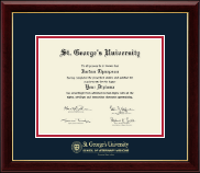 St. George's University diploma frame - Gold Embossed Diploma Frame in Gallery