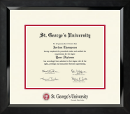 St. George's University diploma frame - Dimensions Diploma Frame in Eclipse