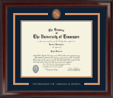 The University of Tennessee Martin diploma frame - Showcase Edition Diploma Frame in Encore