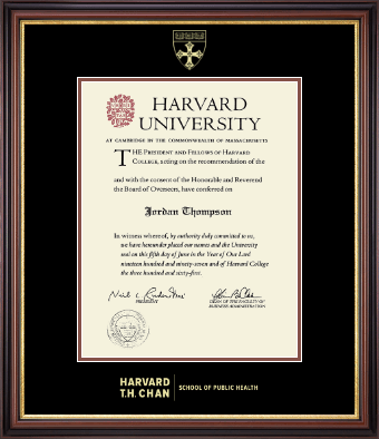 Harvard University diploma frame - Gold Embossed Diploma Frame in Regency Gold