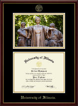 University of Illinois diploma frame - Campus Scene Diploma Frame in Galleria
