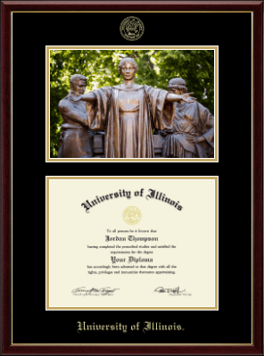 University of Illinois diploma frame - Campus Scene Diploma Frame in Galleria