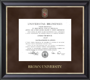 Brown University diploma frame - Regal Edition Diploma Frame in Noir