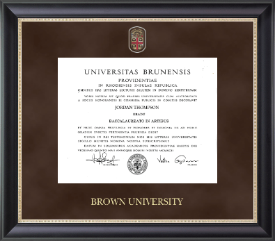 Brown University diploma frame - Regal Edition Diploma Frame in Noir