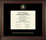 Grand Rapids Community College diploma frame - Gold Embossed Diploma Frame in Studio