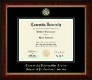 Concordia University - Irvine diploma frame - Masterpiece Medallion Diploma Frame in Murano
