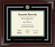 Concordia University - Irvine diploma frame - Showcase Edition Diploma Frame in Encore