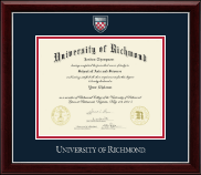 University of Richmond Masterpiece Medallion Diploma Frame in Gallery Silver