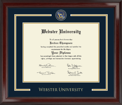 Webster University diploma frame - Showcase Edition Diploma Frame in Encore