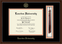 Lourdes University diploma frame - Tassel Edition Diploma Frame in Delta