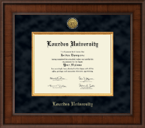 Lourdes University diploma frame - Presidential Gold Engraved Diploma Frame in Madison