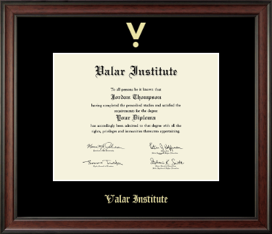 Quantic diploma frame - Gold Embossed Diploma Frame in Studio