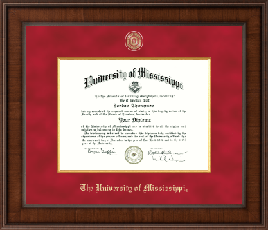 The University of Mississippi diploma frame - Presidential Masterpiece Diploma Frame in Madison