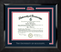 The University of Mississippi diploma frame - Spirit Medallion Diploma Frame in Eclipse