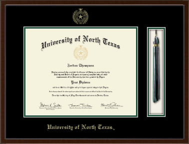 University of North Texas diploma frame - Tassel & Cord Diploma Frame in Delta