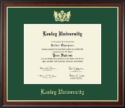 Lesley University diploma frame - Gold Embossed Diploma Frame in Studio Gold